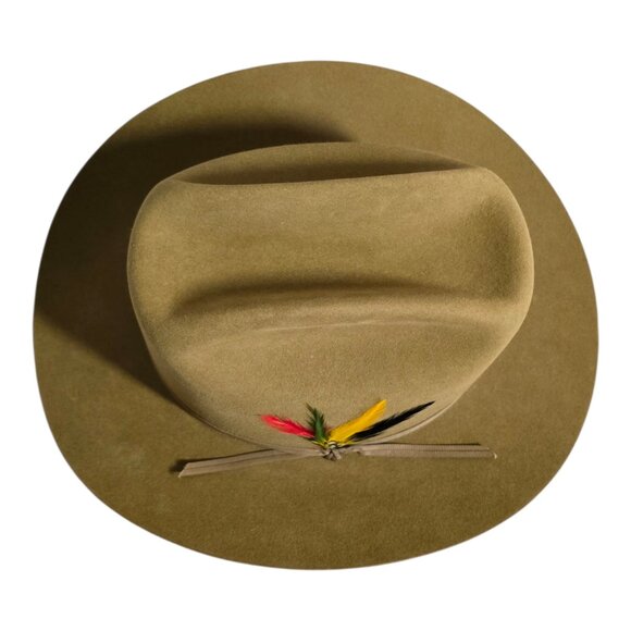 Stetson Range WF2050 4X Beaver Hat in Acorn 3" Brim Size 7 3/8 w/ Box Made USA - Picture 6 of 16